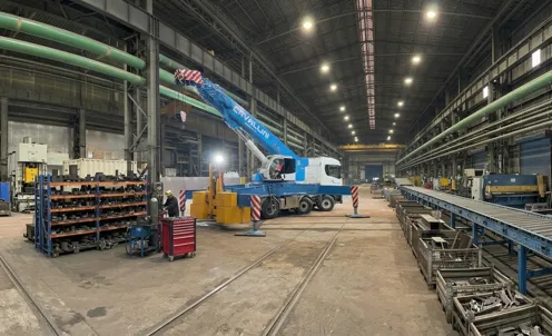 Montaggio di un carroponte industriale effettuato da Cavallini