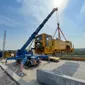 Scarico di una profilatrice ferroviaria 